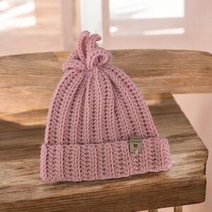 Pink Crocheted Beanie